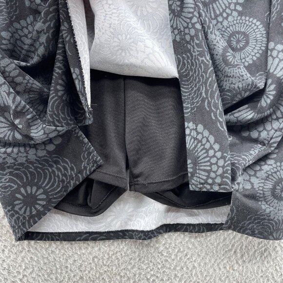 Tranquility Womens Skort Skirt Medium Black Gray Pockets Athletic Pickle Ball - Picture 2 of 6